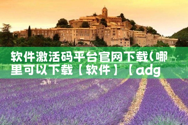 软件激活码平台官网下载