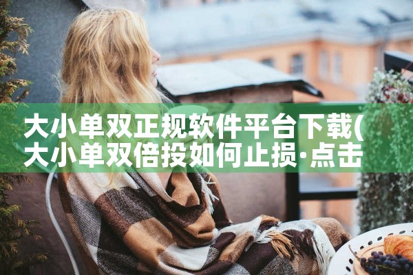 大小单双正规软件平台下载