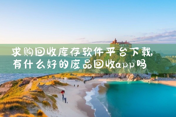求购回收库存软件平台下载