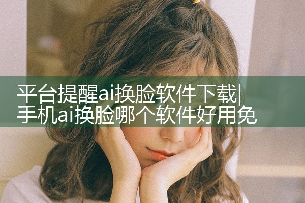 平台提醒ai换脸软件下载